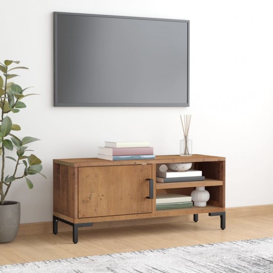 Televizoriaus spintelė, ruda, 90x30x40cm, pušies masyvas