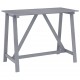 Sodo baro stalas, pilkas, 140x70x104cm, akacijos masyvas