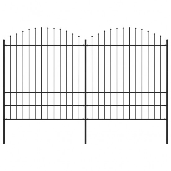 Sodo tvora su iečių viršug., juoda, (1,75-2)x3,4m, plienas