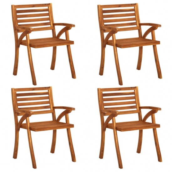 Sodo kėdės, 4vnt., akacijos medienos masyvas (2x310629)