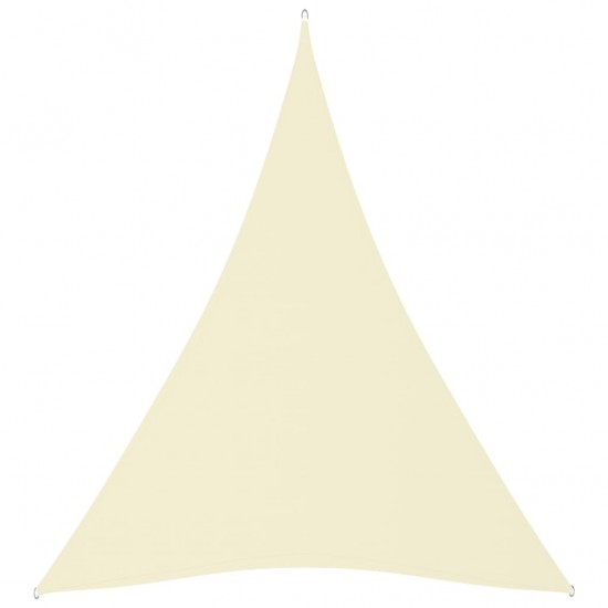 Uždanga nuo saulės, kreminė, 3x4x4m, oksfordo audinys, trikampė