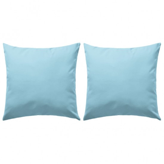Lauko pagalvės, 2 vnt., šviesiai mėlynos sp., 45x45cm