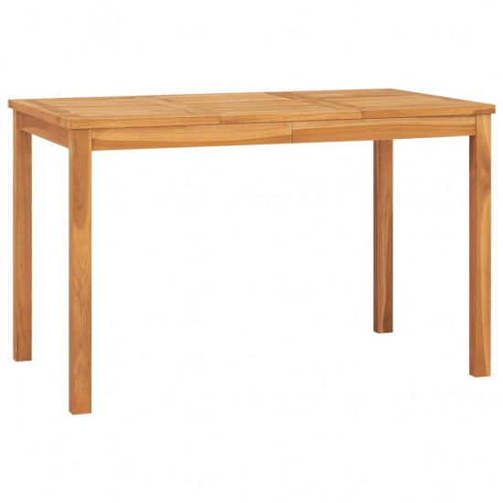 Sodo valgomojo stalas, 120x70x77cm, tikmedžio medienos masyvas