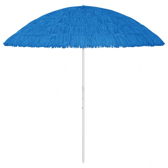 Paplūdimio skėtis, mėlynos spalvos, 300cm, havajietiško dizaino