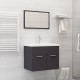 Vonios kambario baldų komplektas, pilkos spalvos, MDP