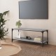 TV spintelė, pilka ąžuolo, 100x33x41cm, mediena ir plienas
