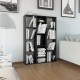 Kambario pertvara/knygų spintelė, juoda, 100x24x140cm, MDP