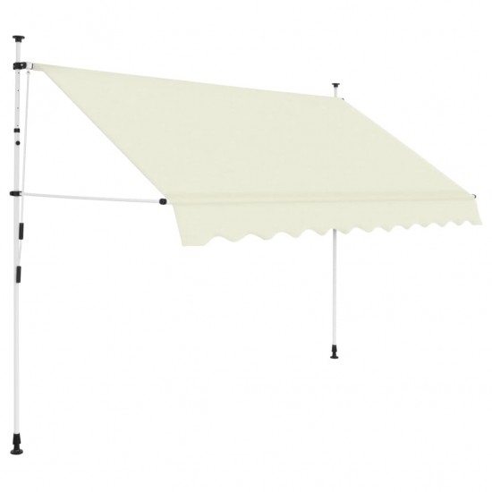 Rankiniu būdu ištraukiama markizė, kreminė, 300cm