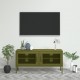 Televizoriaus spintelė, alyvuogių žalia, 105x35x50cm, plienas
