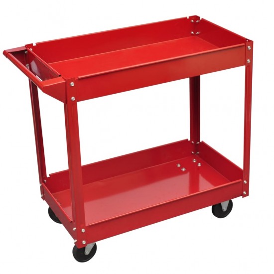 Dirbtuvių įrankių vežimėlis, raudonos spalvos, 100kg
