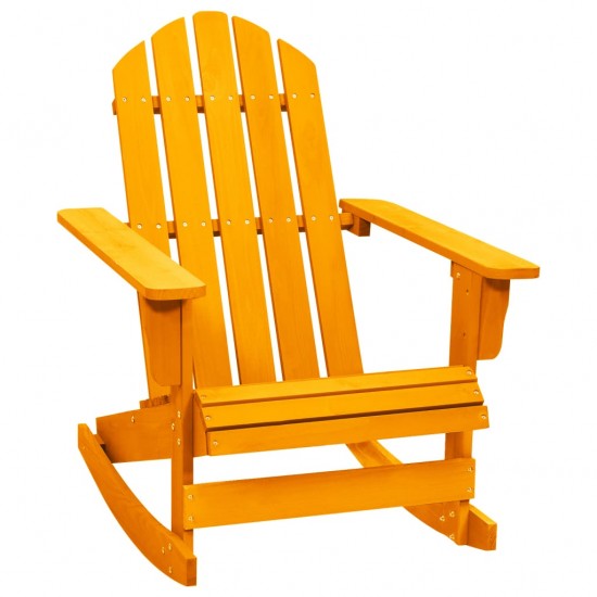 Supama sodo Adirondack kėdė, oranžinė, eglės medienos masyvas