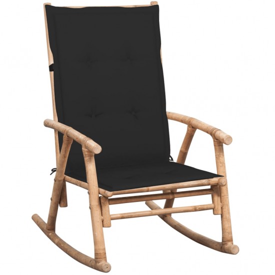 Supama kėdė su pagalvėle, bambukas (41894+47538)
