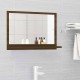 Vonios veidrodis, rudas ąžuolo, 60x10,5x37cm, mediena