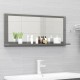 Vonios kambario veidrodis, pilkas, 90x10,5x37cm, MDP, blizgus