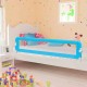 Apsauginis turėklas vaiko lovai, mėlynas, 180x42cm, poliesteris