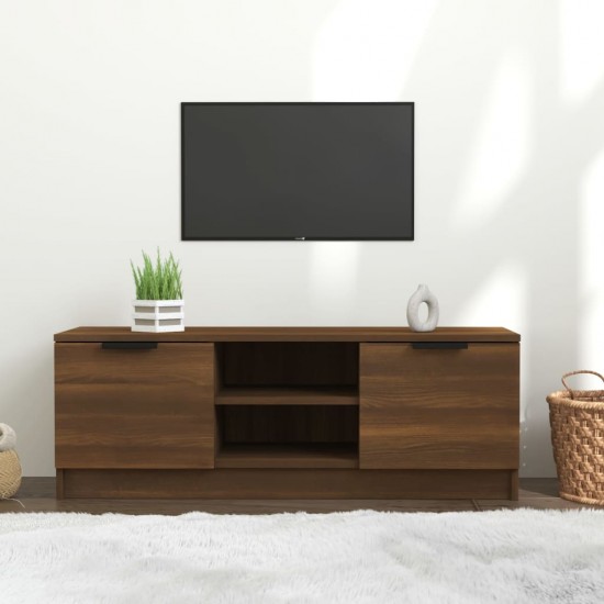 Televizoriaus spintelė, ruda ąžuolo, 102x35x36,5cm, mediena