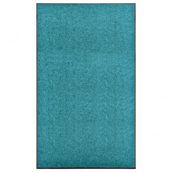 Durų kilimėlis, žydros spalvos, 90x150cm, plaunamas