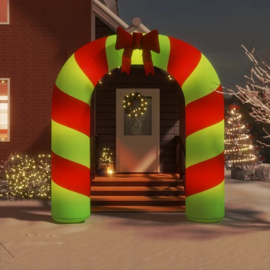 Pripučiama kalėdinė dekoracija arka su LED lemputėmis, 270cm