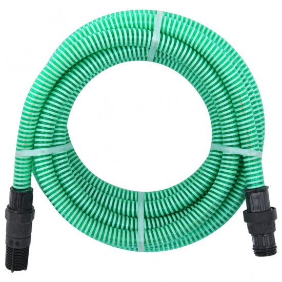 Siurbimo žarna su PVC jungtimis, žalios spalvos, 4m, 22mm