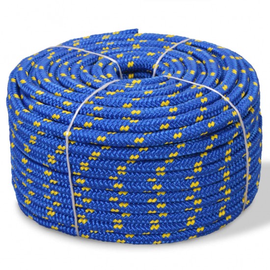 Jūrinė virvė, polipropilenas, 6mm, 100m, mėlyna