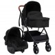 Vaikiškas vežimėlis 3-1, antracito ir juodos spalvos, plienas
