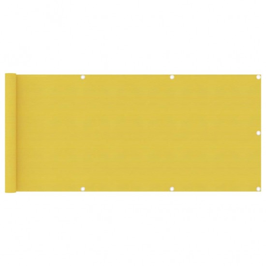 Balkono pertvara, geltonos spalvos, 75x400cm, HDPE