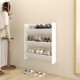 Sieninė spintelė batams, baltos spalvos, 80x18x90cm, MDP