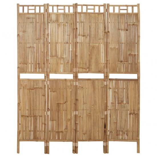 Kambario pertvara, 4 dalių, 160x180cm, bambukas
