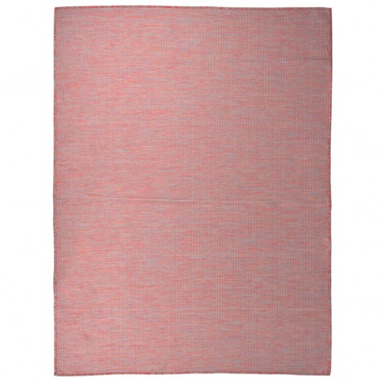 Lauko kilimėlis, raudonos spalvos, 120x170cm, plokščio pynimo