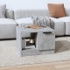 Kavos staliukas, betono pilkas, 50x50x36cm, apdirbta mediena