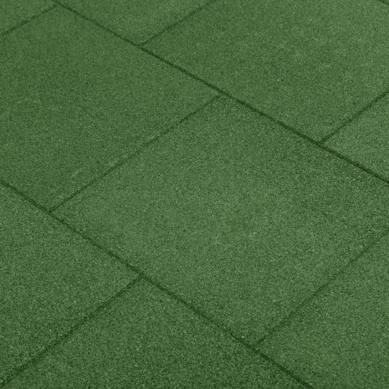 Plytelės apsaugai nuo kritimo, 12vnt., žalios, 50x50x3cm, guma
