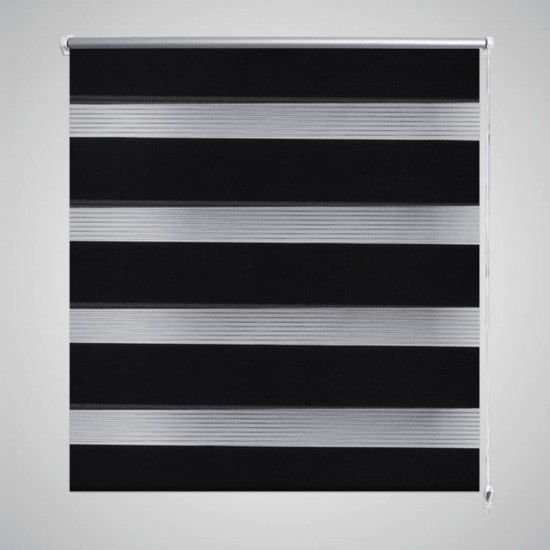 Zebra Žaliuzė, Roletas 90 x 150 cm, Juodas