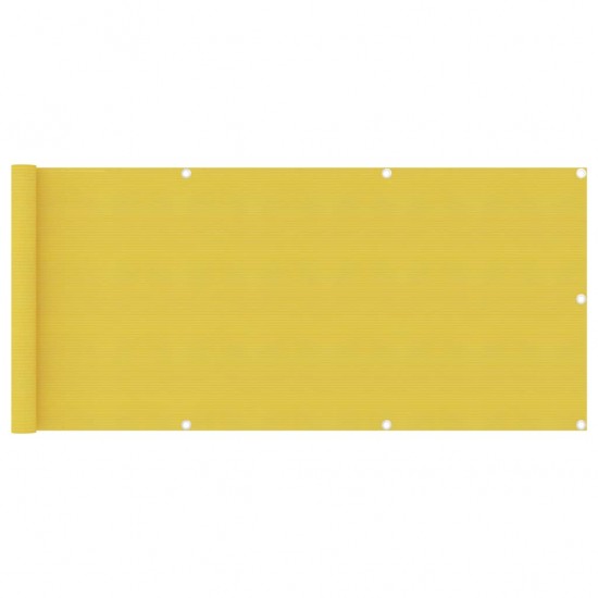 Balkono pertvara, geltonos spalvos, 75x500cm, HDPE