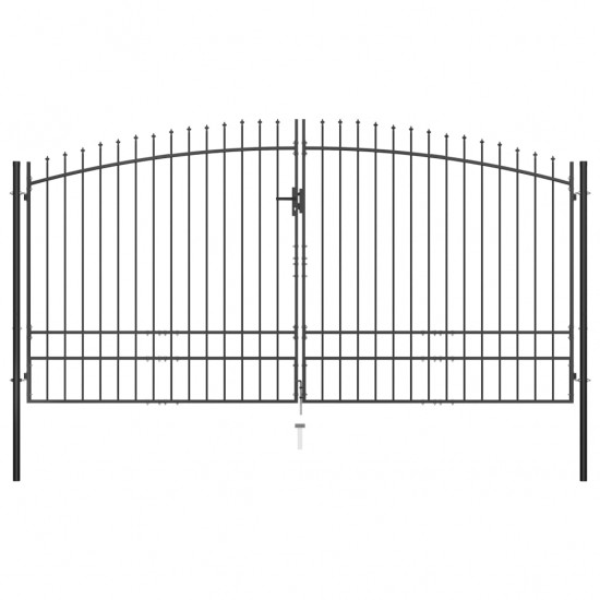 Dvigubi vartai su iečių viršugaliais, 400x248cm