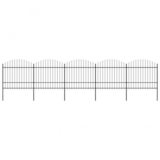 Sodo tvora su iečių viršug., juoda, (1,5-1,75)x8,5m, plienas