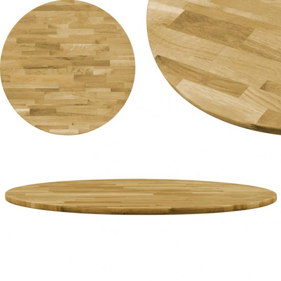 Stalviršis, masyvi ąžuolo mediena, apvalus, 23mm, 700mm