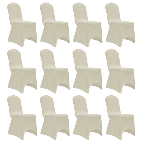 Kėdžių užvalkalai, 12vnt., kreminės sp., įtempiami (2x241199)