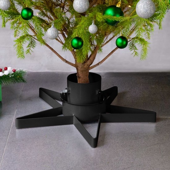 Kalėdų eglutės stovas, juodos spalvos, 47x47x13,5cm