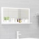 Vonios kambario veidrodis, baltas, 80x10,5x37cm, MDP, blizgus