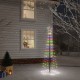 Kalėdų eglutė su kuoliuku, įvairių spalvų, 108LED, 180cm