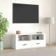 Televizoriaus spintelė, baltos spalvos, 100x35x40cm, mediena