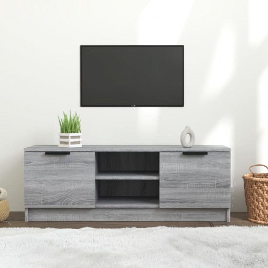 Televizoriaus spintelė, pilka ąžuolo, 102x35x36,5cm, mediena