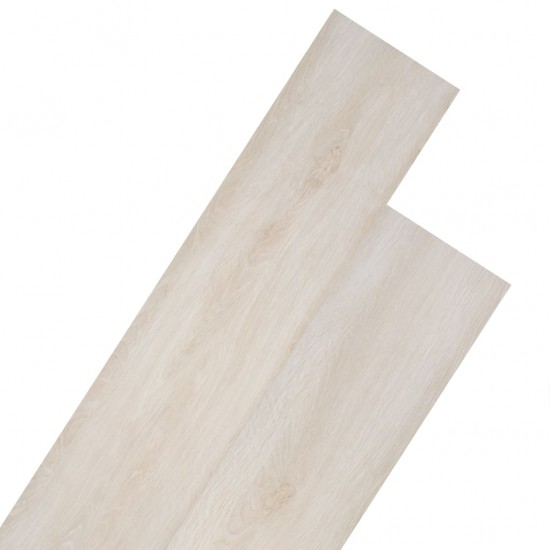 Grindų plokštės, ąžuolo baltos, PVC, 5,26m², 2mm, nelipnios