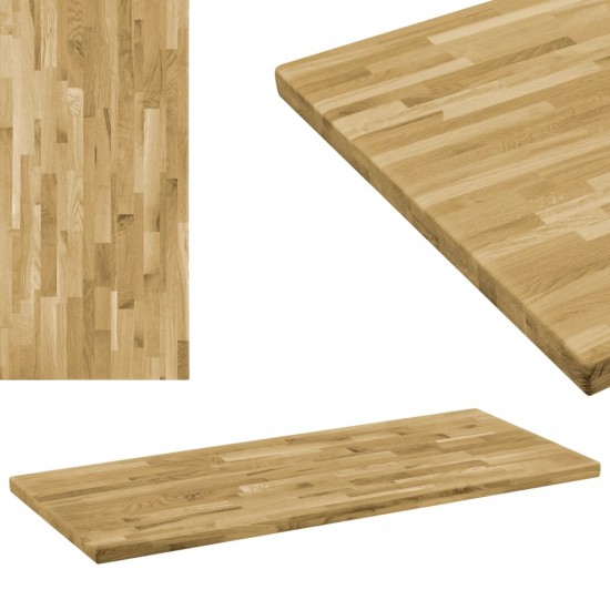 Stalviršis, ąžuolo mediena, stač. form., 44mm, 100x60cm