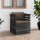 Sodo krėslas su pagalvėlėmis , pušies mediena (315417+315060)