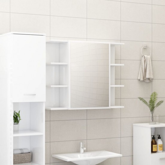 Vonios kambario spintelė, balta, 80x20,5x64cm, MDP, blizgi