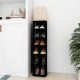 Spintelė batams, juodos, 27,5x27x102 cm, apdirbta mediena