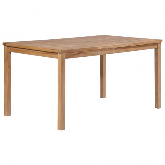 Sodo stalas, 150x90x77cm, tikmedžio medienos masyvas