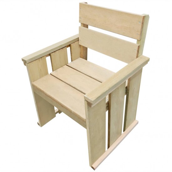 Lauko kėdė, impregnuota pušies mediena