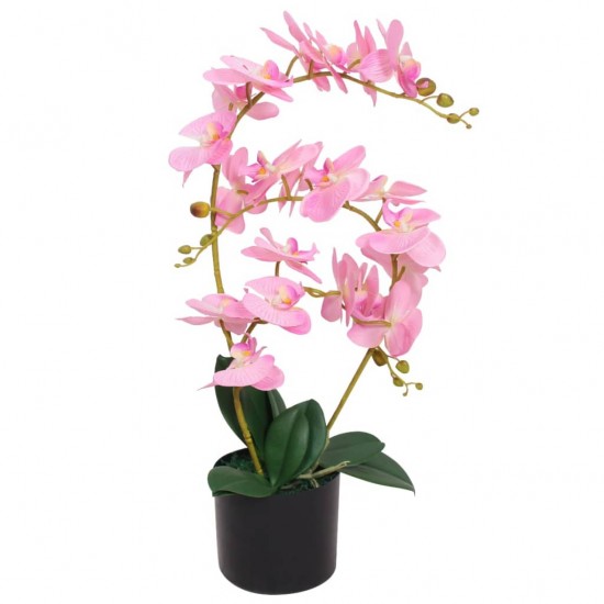 Dirbtinė orchidėja su vazonu, 65 cm, rožinė